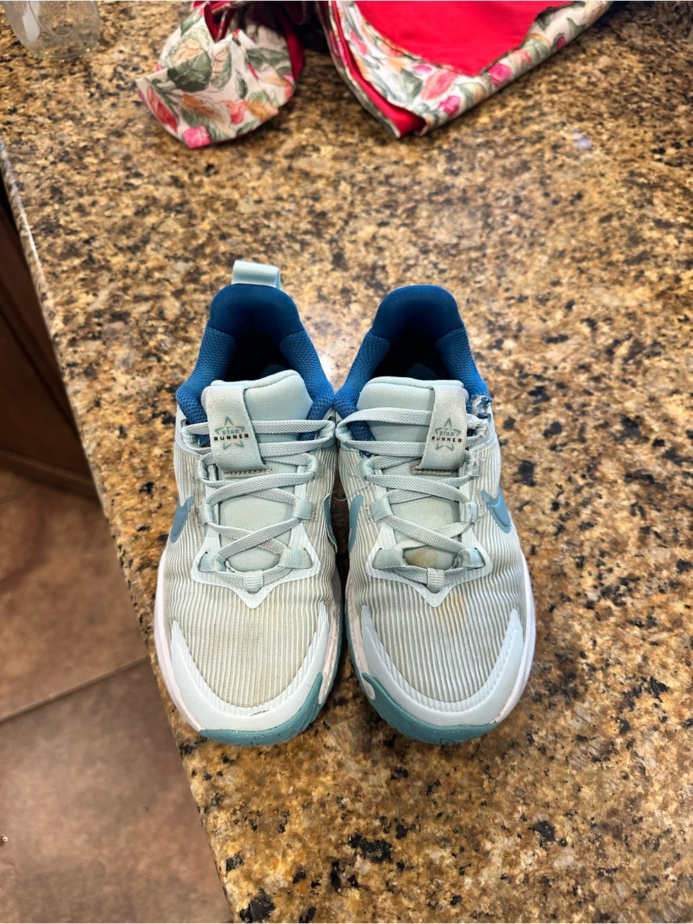 Nike Kids Sneakers - Light Blue and Teal